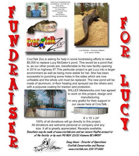 Fundraiser for Lucy McGator's Pond!